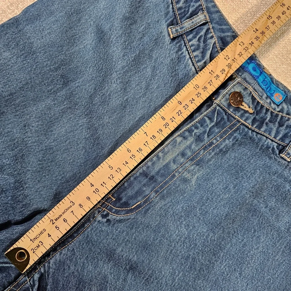 Vintage So Blue High‎ Waist Baggy Straight Leg Denim Jeans Medium Wash Size 8